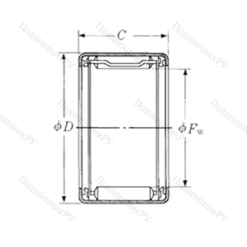 Подшипник игольчатый радиальный FJLTT-1422 от производителя  NSK Подшипник игольчатый радиальный FJLTT-1422 от производителя  NSK