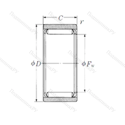 Подшипник игольчатый радиальный