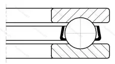 Подшипник  51106 (8106) размер 30x47x11