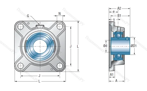 Подшипниковый узел UCFE 204 в Нижнем Тагиле