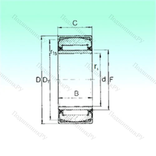 Подшипник игольчатый радиальный PNA 17/35