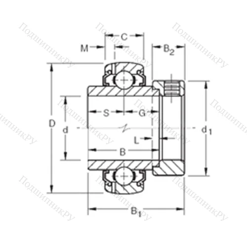 Подшипник шариковый радиальный G 1202KLLB
