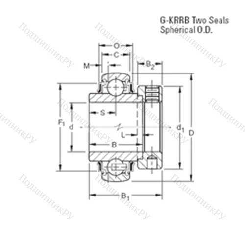 Подшипник шариковый радиальный G 1101KRRB
