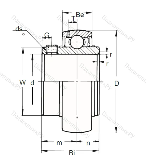 Корпусный подшипник UC 205-16 (ASAHI) в Нижнем Тагиле