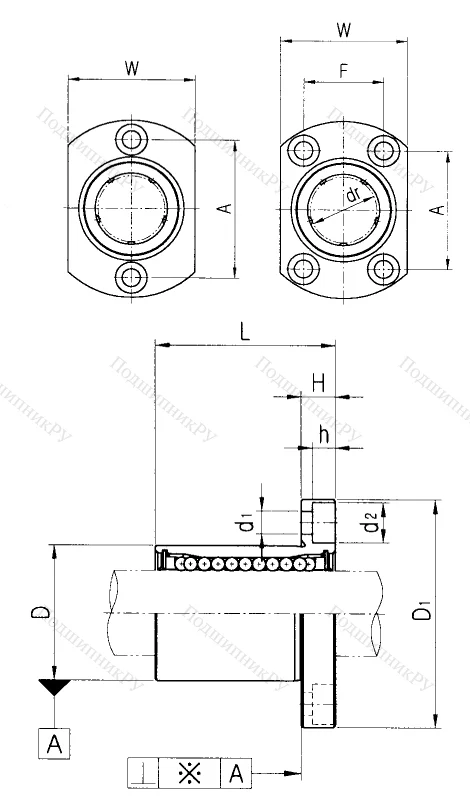 Подшипник LMH 16 UU в Нижнем Тагиле