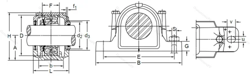 Подшипниковый корпус SNL 507-606 TG (SNK 507-606) в Нижнем Тагиле