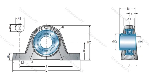 Подшипниковый узел UCPE 210 в Нижнем Тагиле