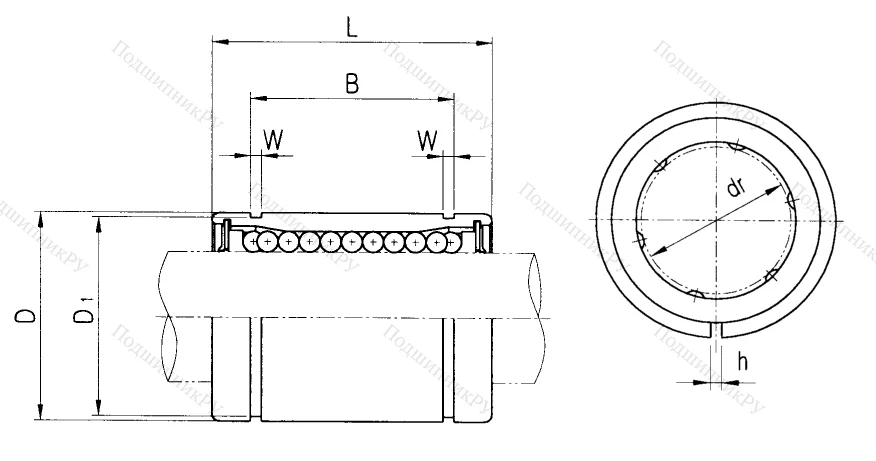 Подшипник LM 50 UU AJ в Нижнем Тагиле