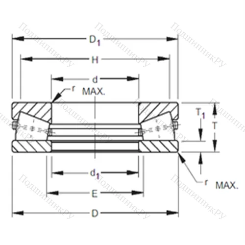 Подшипник роликовый упорный G-3224-C