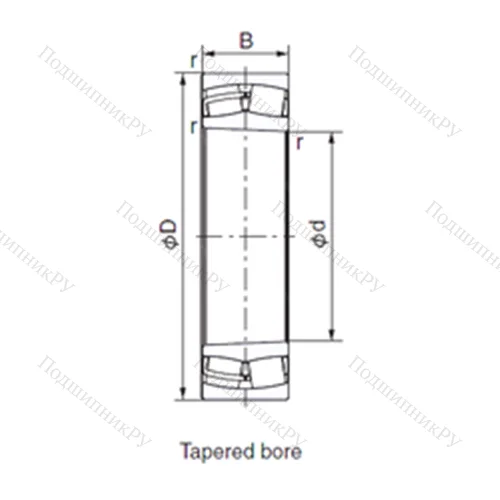 Подшипник роликовый радиальный 24122EX 1K 30