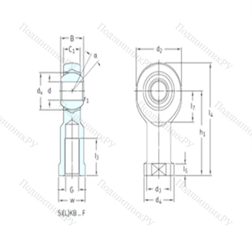 Подшипник скольжения сферический SIKB 12F/VZ 019