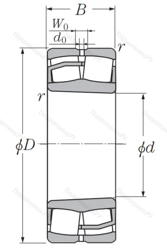 Сферический роликовый подшипник с конической посадкой на вал 113617 Н (22317 MK/W 33) в Нижнем Тагиле