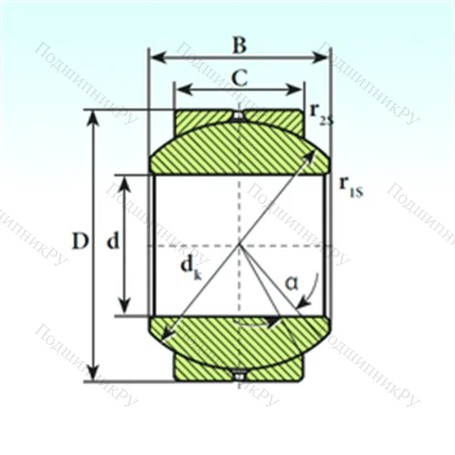 Подшипник скольжения сферический GE 22 SB