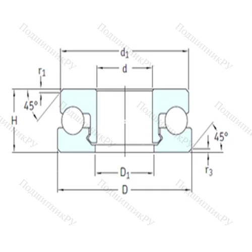 Подшипник шариковый упорный 51102V/HR 22Q 2 от производителя  SKF Подшипник шариковый упорный 51102V/HR 22Q 2 от производителя  SKF