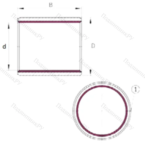 Подшипник скольжения EGB 0406-E 40