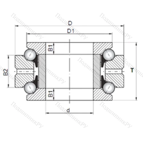 Подшипник шариковый упорно-радиальный 234468 MSP от производителя  CX Подшипник шариковый упорно-радиальный 234468 MSP от производителя  CX
