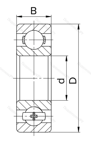 Миниатюрный шариковый подшипник 80018 (608 ZZ) HNWKFI3LX8 в Нижнем Тагиле
