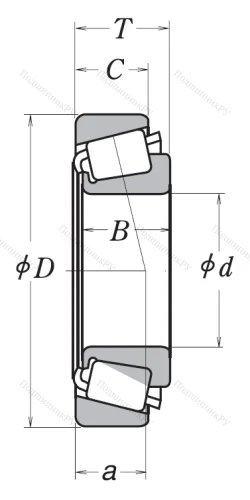 Конический роликовый подшипник HR 32011 XJ