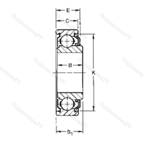 Подшипник шариковый радиальный 202KLD 4