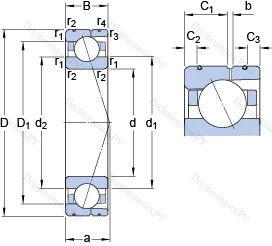 Подшипник 7028 CD/HCP 4AL в Нижнем Тагиле