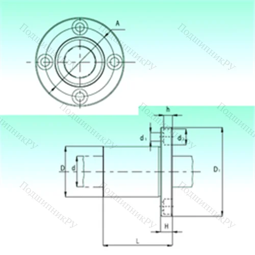 Подшипник шариковый линейный KBF 08-PP от производителя  NBS Подшипник шариковый линейный KBF 08-PP от производителя  NBS
