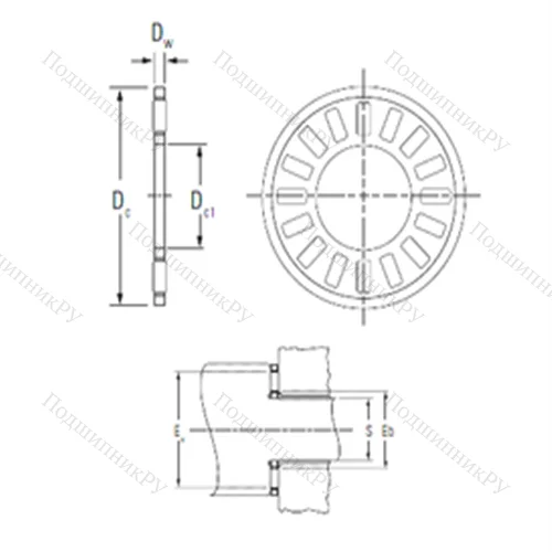 Подшипник игольчатый упорный