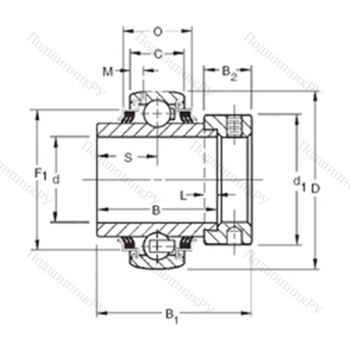 Подшипник шариковый радиальный G 1201KPPB 4