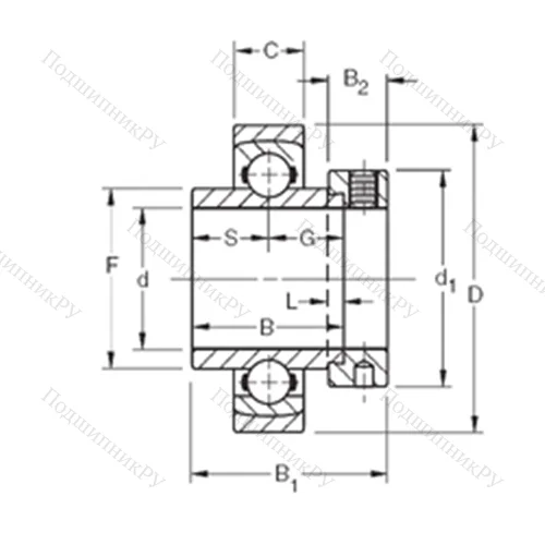 Подшипник шариковый радиальный SMN 315KS