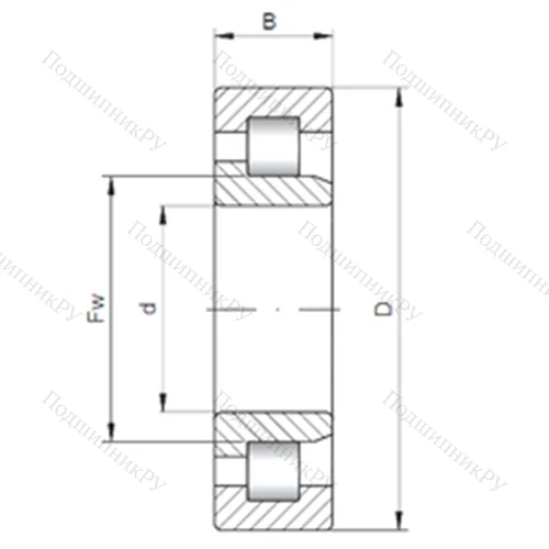 Подшипник роликовый радиальный NJ 19/850 от производителя  CX Подшипник роликовый радиальный NJ 19/850 от производителя  CX