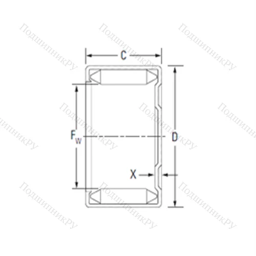 Подшипник игольчатый радиальный MH 16121 от производителя  KOYO Подшипник игольчатый радиальный MH 16121 от производителя  KOYO