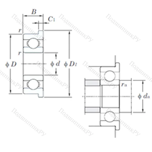 Подшипник шариковый радиальный MLF 5009 от производителя  KOYO Подшипник шариковый радиальный MLF 5009 от производителя  KOYO