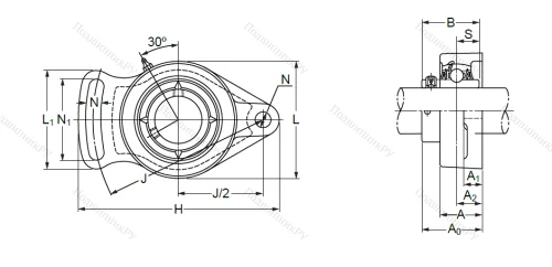 Подшипниковый узел UCFA 209 в Нижнем Тагиле Подшипниковый узел UCFA 209 в Нижнем Тагиле