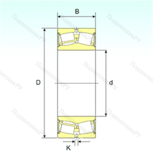 Подшипник роликовый радиальный самоцентрирующийся 22224-2RS