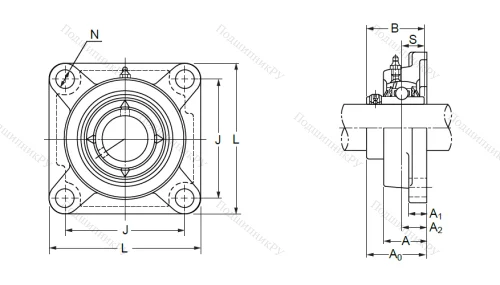 Подшипниковый узел UCF 208 в Нижнем Тагиле