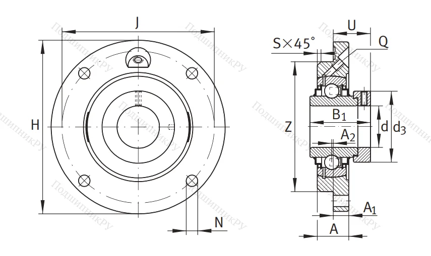 Подшипниковый узел RME 90 XL в Нижнем Тагиле
