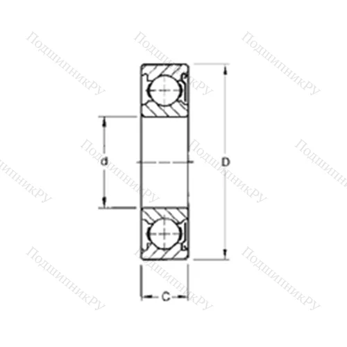 Подшипник шариковый радиальный S 5KD