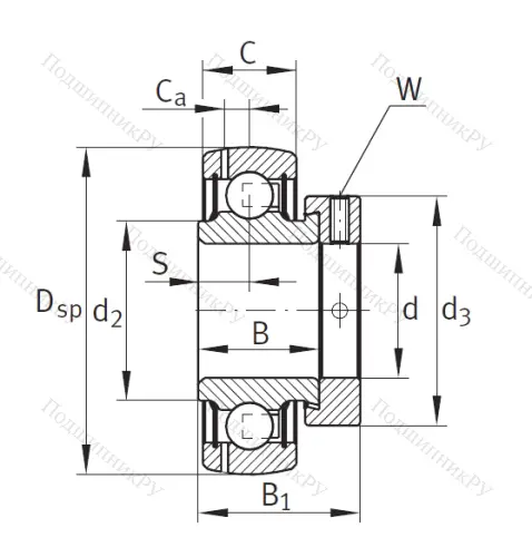 Корпусный подшипник GRAE 50 XL NPP B