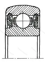 Модификация подшипника 8-580204КС17W размер 20x47x14 от производителя  ГПЗ-1