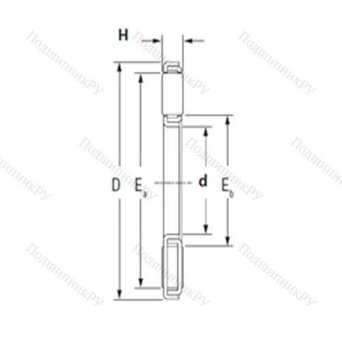 Подшипник игольчатый упорный