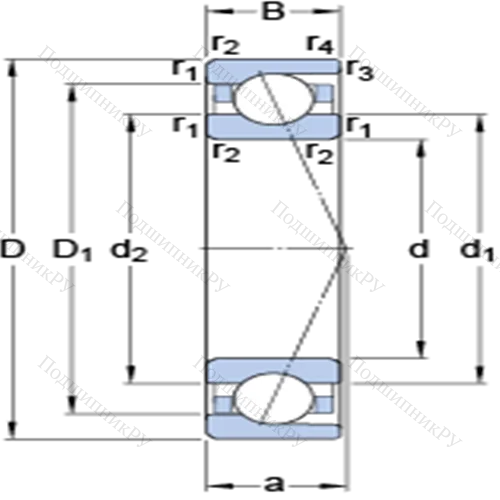 Прецизионные радиально-упорные шарикоподшипники 7201 ACD/P 4A от производителя  SKF Прецизионные радиально-упорные шарикоподшипники 7201 ACD/P 4A от производителя  SKF