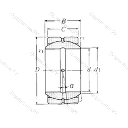Подшипник скольжения сферический SA 4-50B