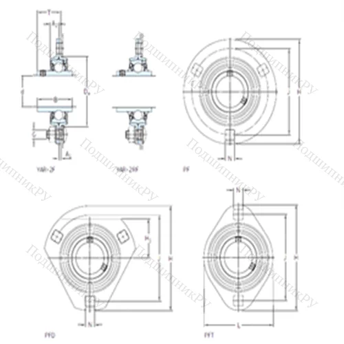 Подшипниковый узел шариковый радиальный