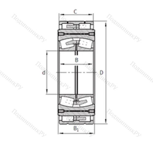 Подшипник роликовый радиальный самоцентрирующийся Z-548685.04.DRGL