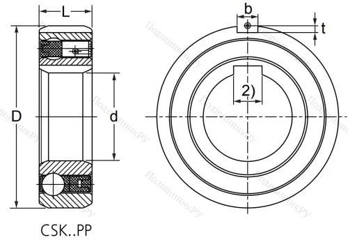 Подшипник обгонной муфты  CSK 25 PP в Нижнем Тагиле