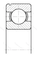 Подшипник  6001N (50101) размер 12x28x8 от производителя  SKF Подшипник  6001N (50101) размер 12x28x8 от производителя  SKF