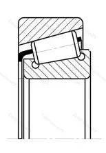 Модификация подшипника 3007708 размер 40x75x26 ГПЗ-34