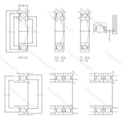 Подшипник шариковый радиально-упорный 7217 CD/P 4A от производителя  SKF Подшипник шариковый радиально-упорный 7217 CD/P 4A от производителя  SKF