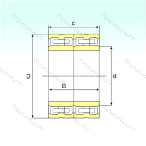 Подшипник роликовый радиальный FCD 126184515