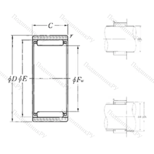 Подшипник игольчатый радиальный RNAO-80?95?30