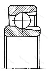 Подшипник  900803 размер 17x26x6/7 от производителя  ГПЗ-2 Подшипник  900803 размер 17x26x6/7 от производителя  ГПЗ-2